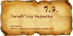 Tarnóczy Hajnalka névjegykártya